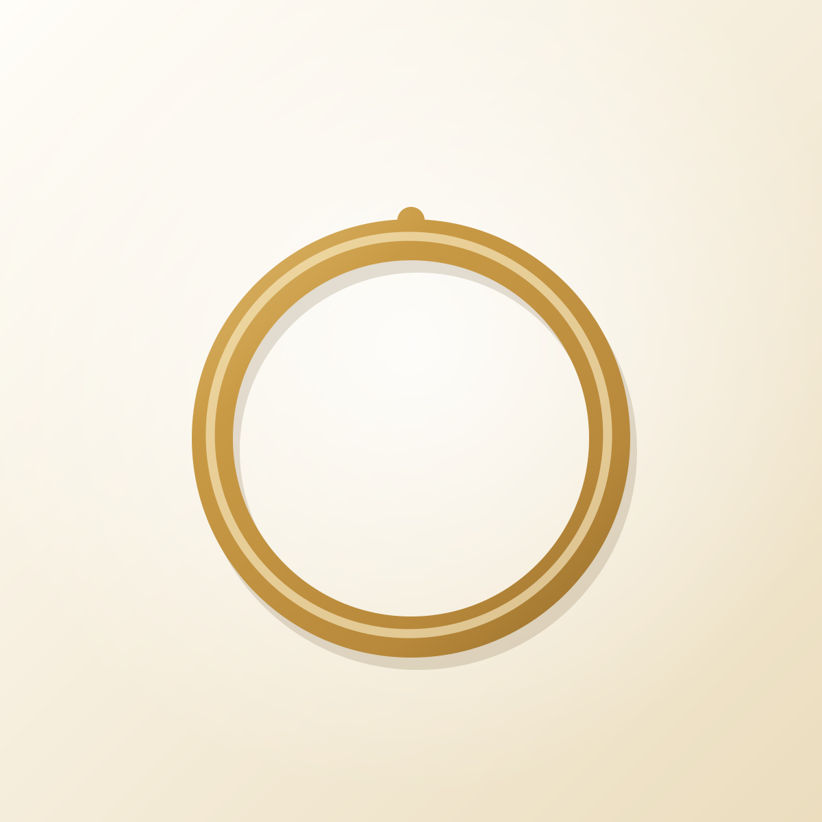 Argola Lisa em Ouro 18k