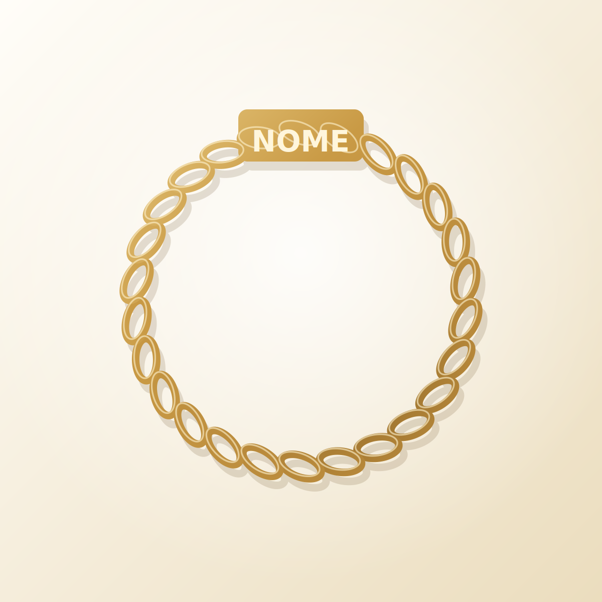 Pulseira com gravação personalizada